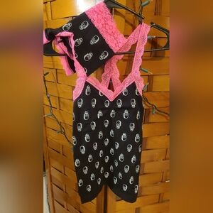 NWOT No Boundaries Skull Lace Sleep Set